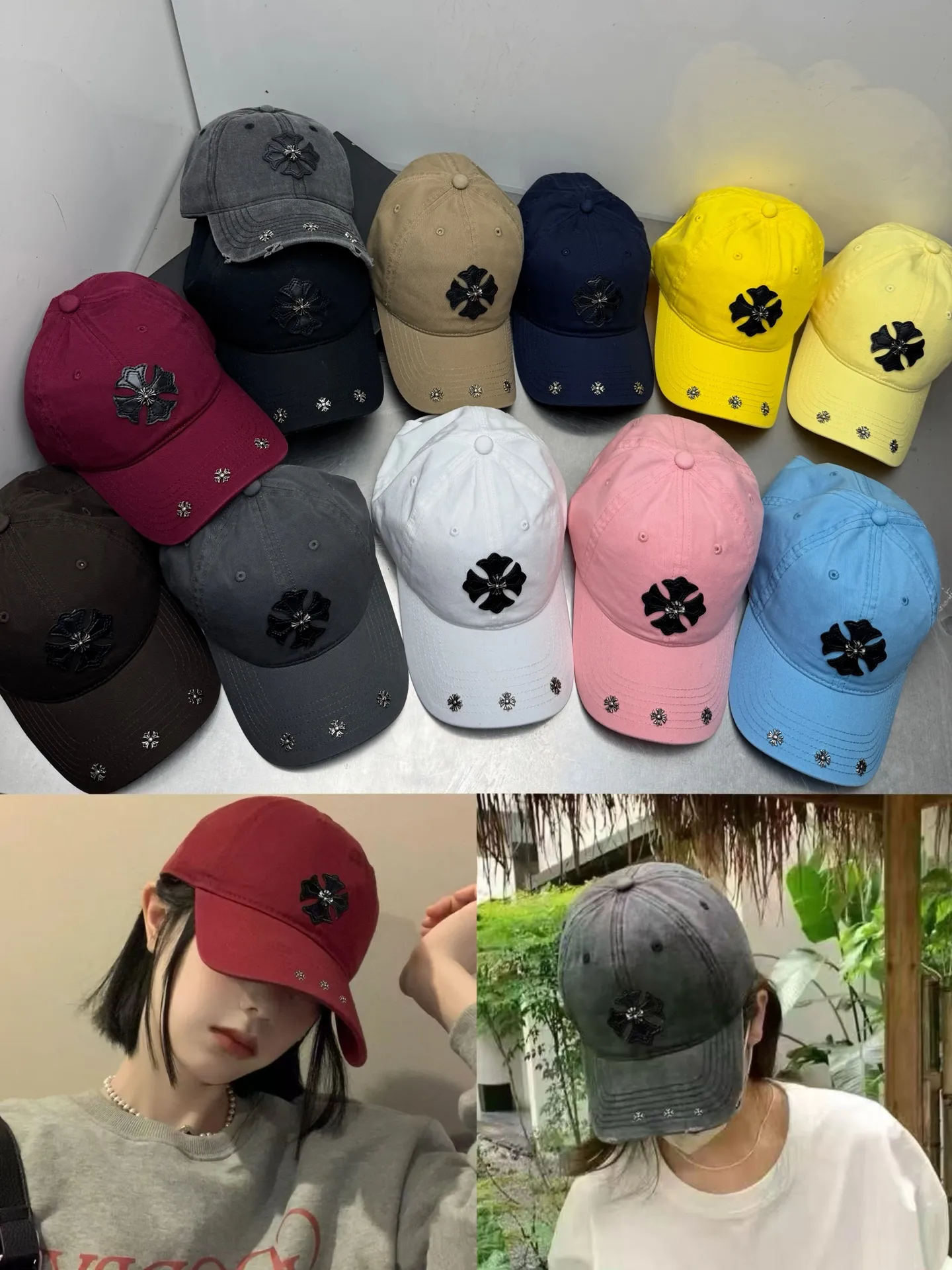 Crow Heart Soft Top Spring and Summer Baseball Cap